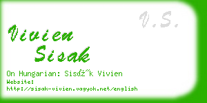 vivien sisak business card